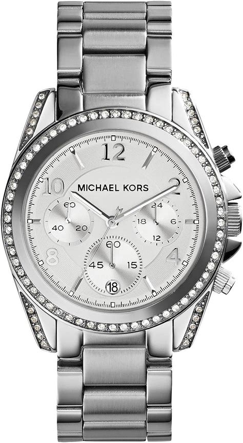 amazon michael kors silver watch|michael kors blair watch silver.